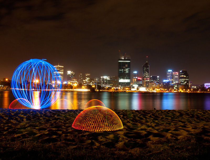 Illustration for article titled Light Paintings That Make the Real World Look like Tron